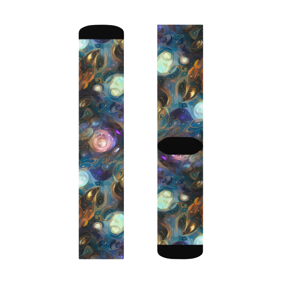 Orbital Alchemy on Socks — Left Sock