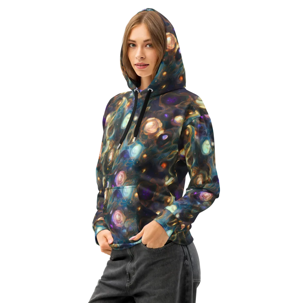 Orbital Alchemy on Cotton Hoodie — Left Front