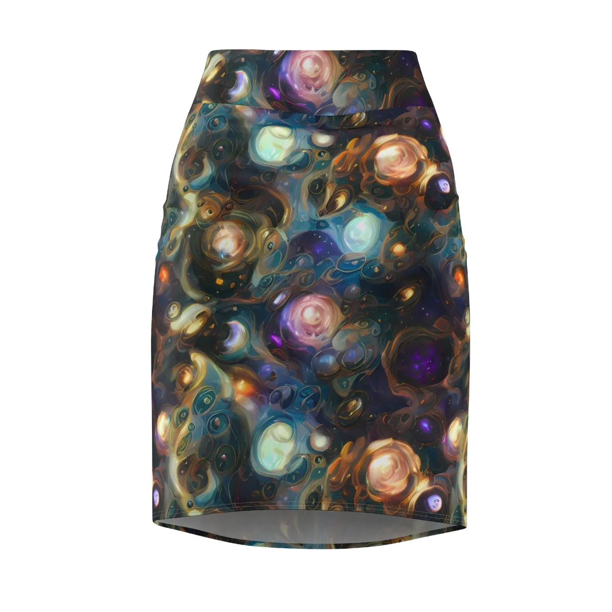 Orbital Alchemy on Pencil Skirt — Front