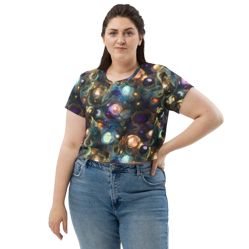 Orbital Alchemy on Crop Tee — Front