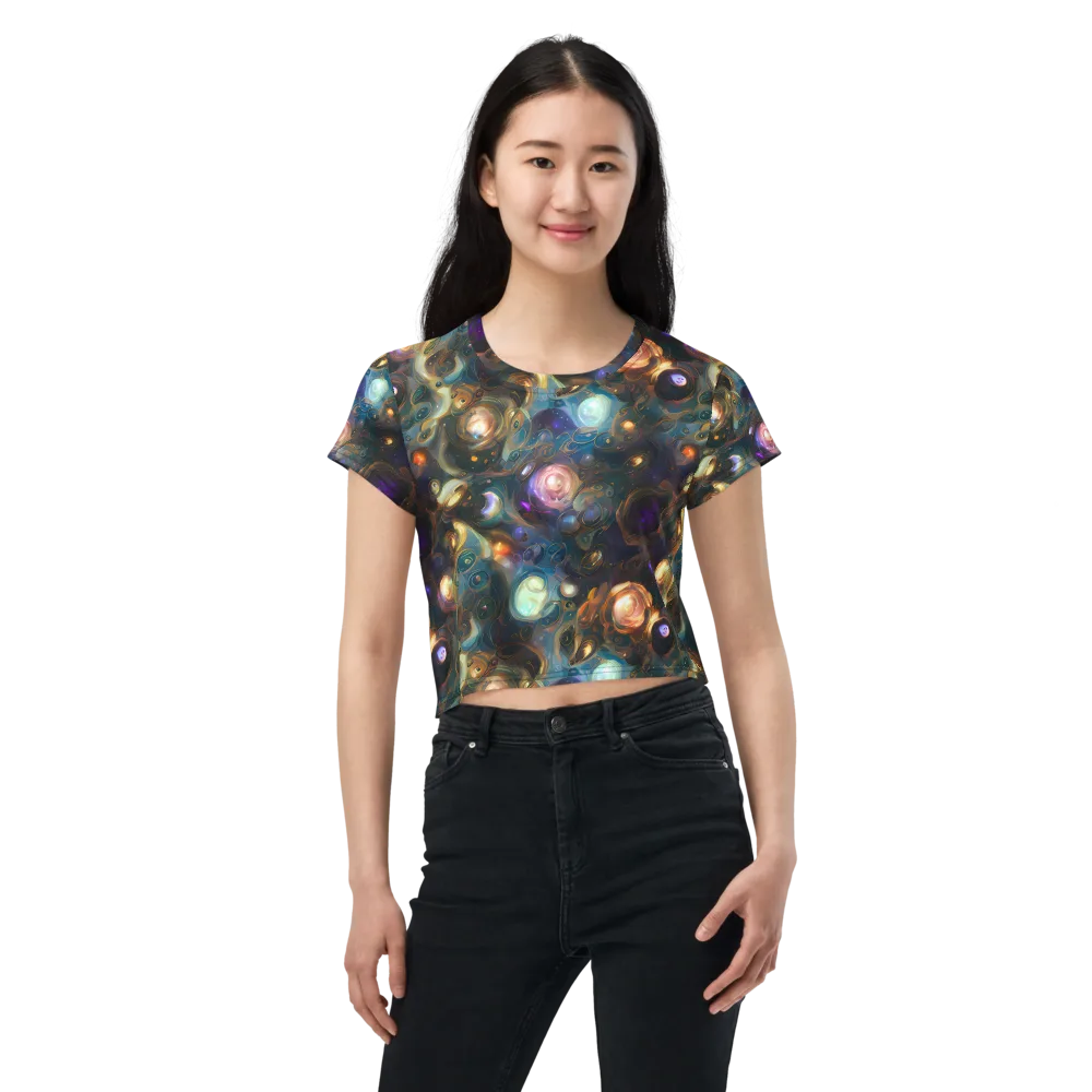 Orbital Alchemy on Crop Tee — Front
