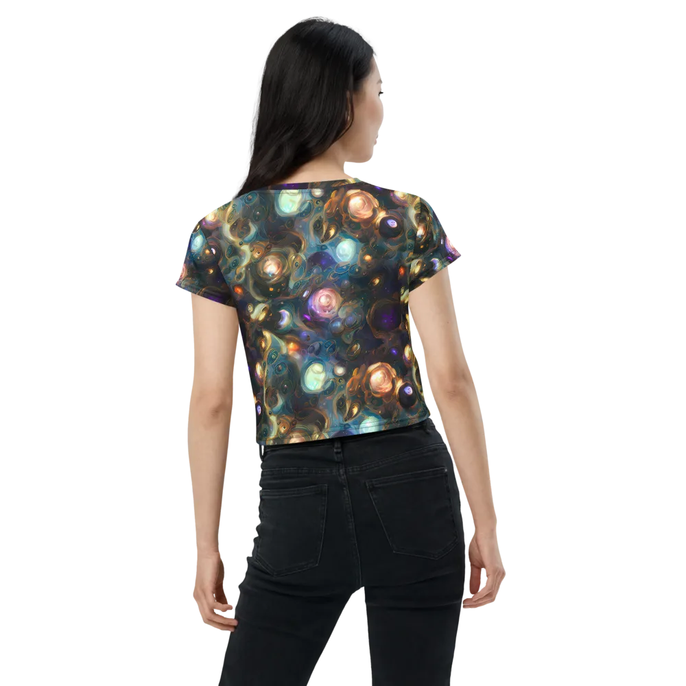 Orbital Alchemy on Crop Tee — Back