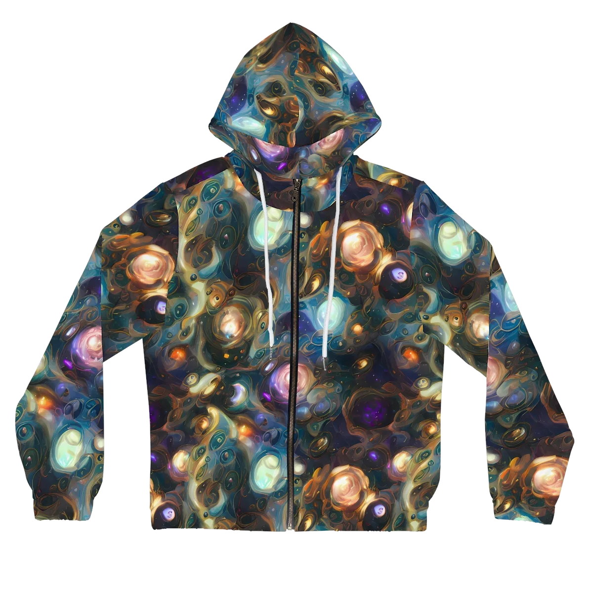 Orbital Alchemy on Women's Full-Zip Hoodie — Front