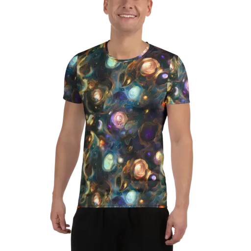 Orbital Alchemy on a Men's Athletic T-Shirt