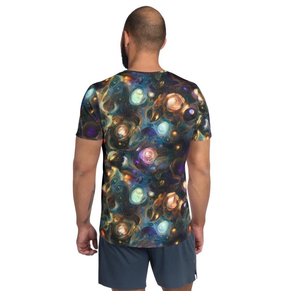 Orbital Alchemy on Men's Athletic T-Shirt — Back