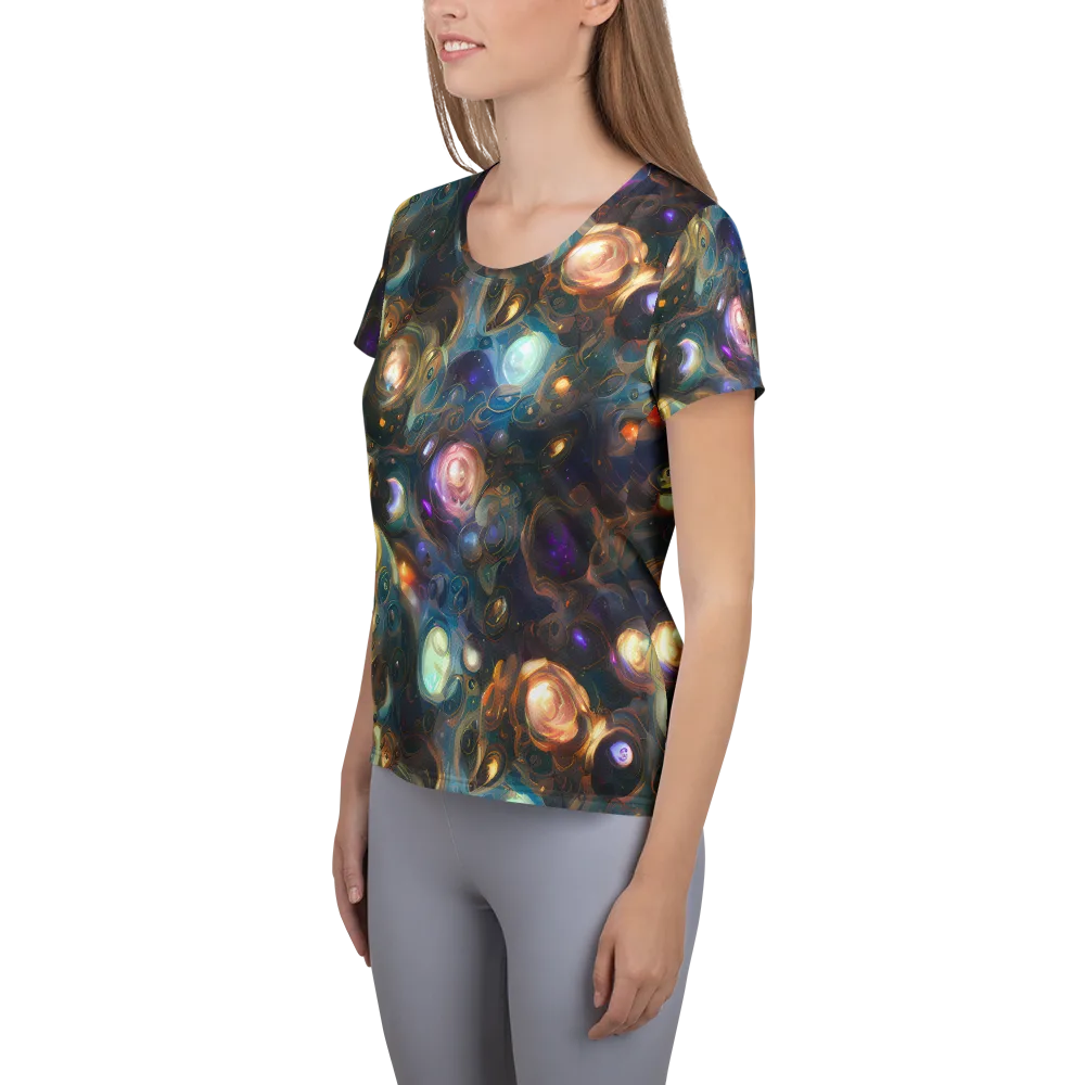 Orbital Alchemy on Women's Athletic T-Shirt — Left