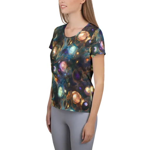 Orbital Alchemy on a Women's Athletic T-Shirt