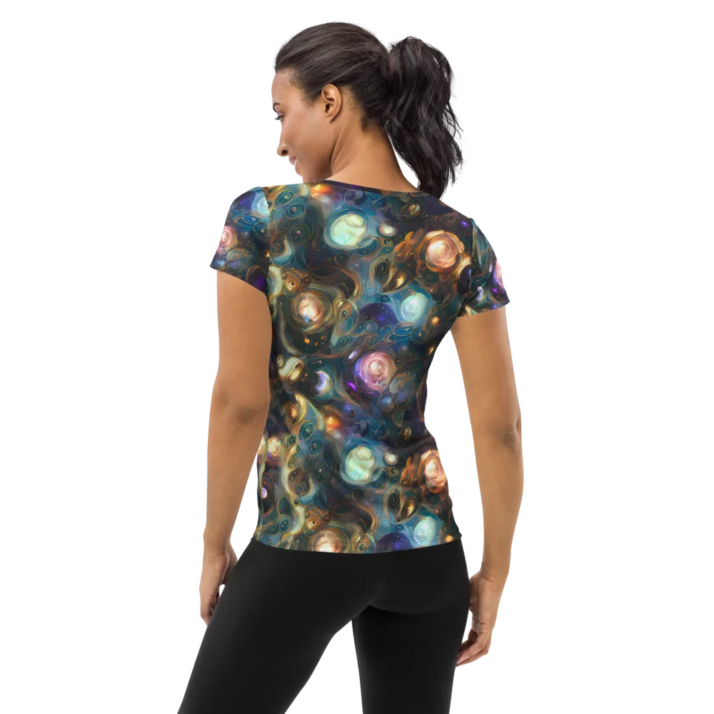Orbital Alchemy on Women's Athletic T-Shirt — Back