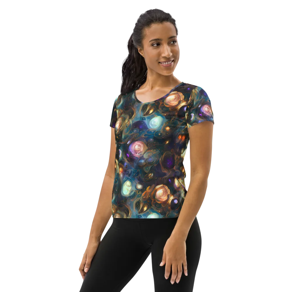 Orbital Alchemy on Women's Athletic T-Shirt — Left