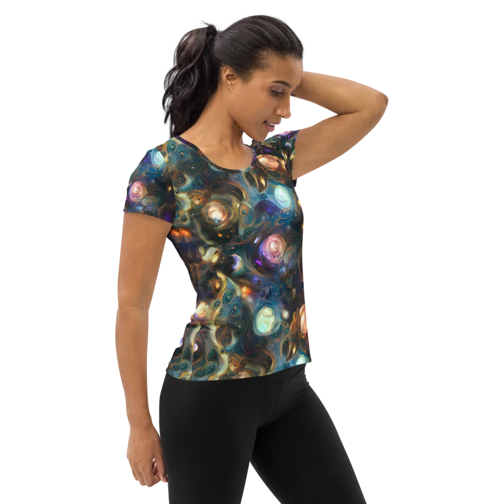 Orbital Alchemy on Women's Athletic T-Shirt — Right