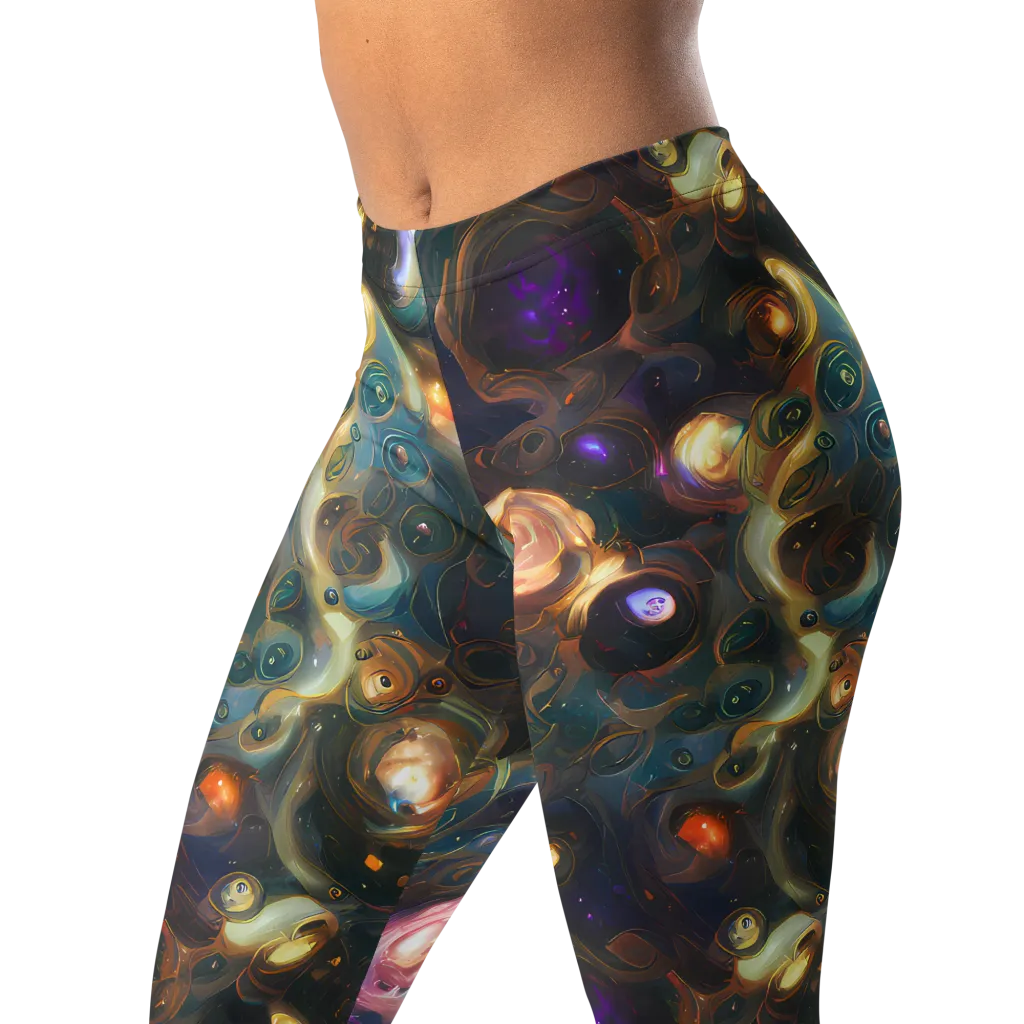 Orbital Alchemy on Leggings — Left Front