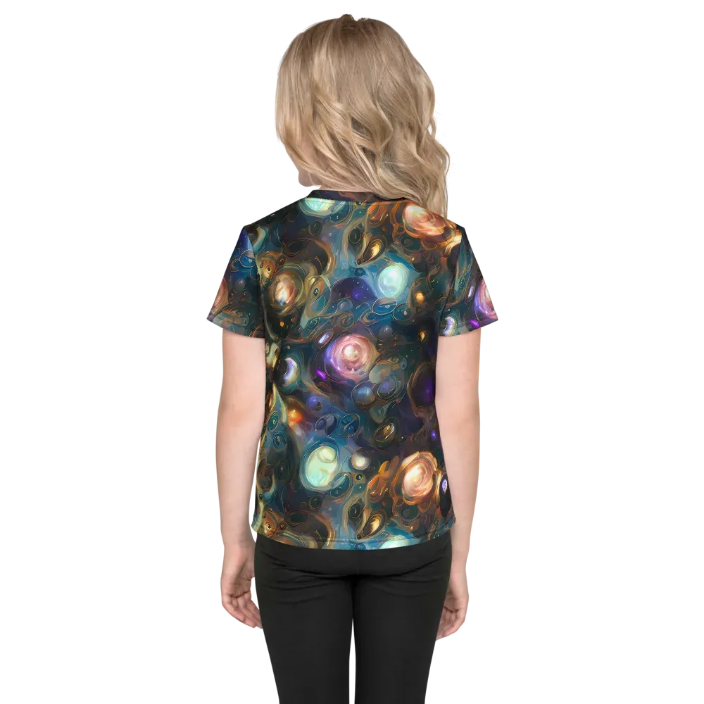 Orbital Alchemy on Kids Crew Neck T-Shirt — Back