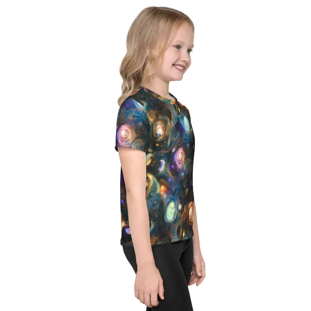 Orbital Alchemy on Kids Crew Neck T-Shirt — Right