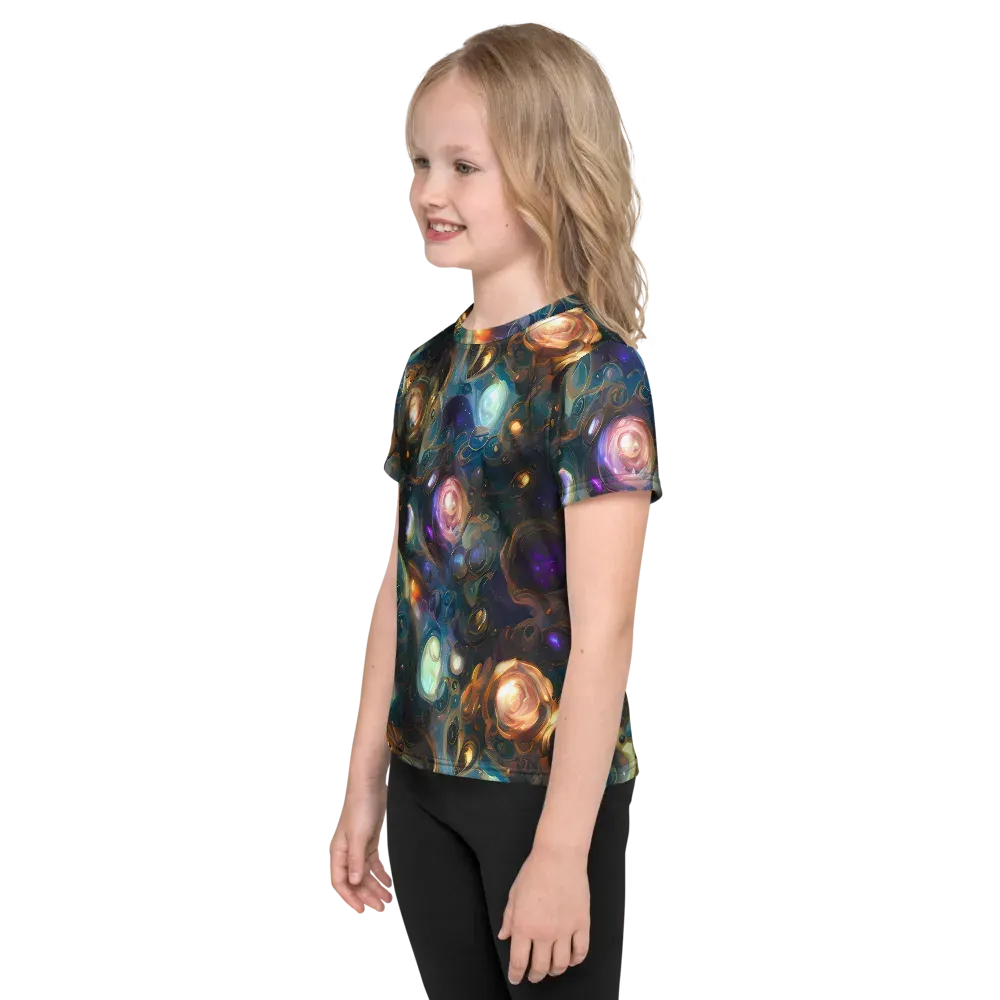 Orbital Alchemy on Kids Crew Neck T-Shirt — Left