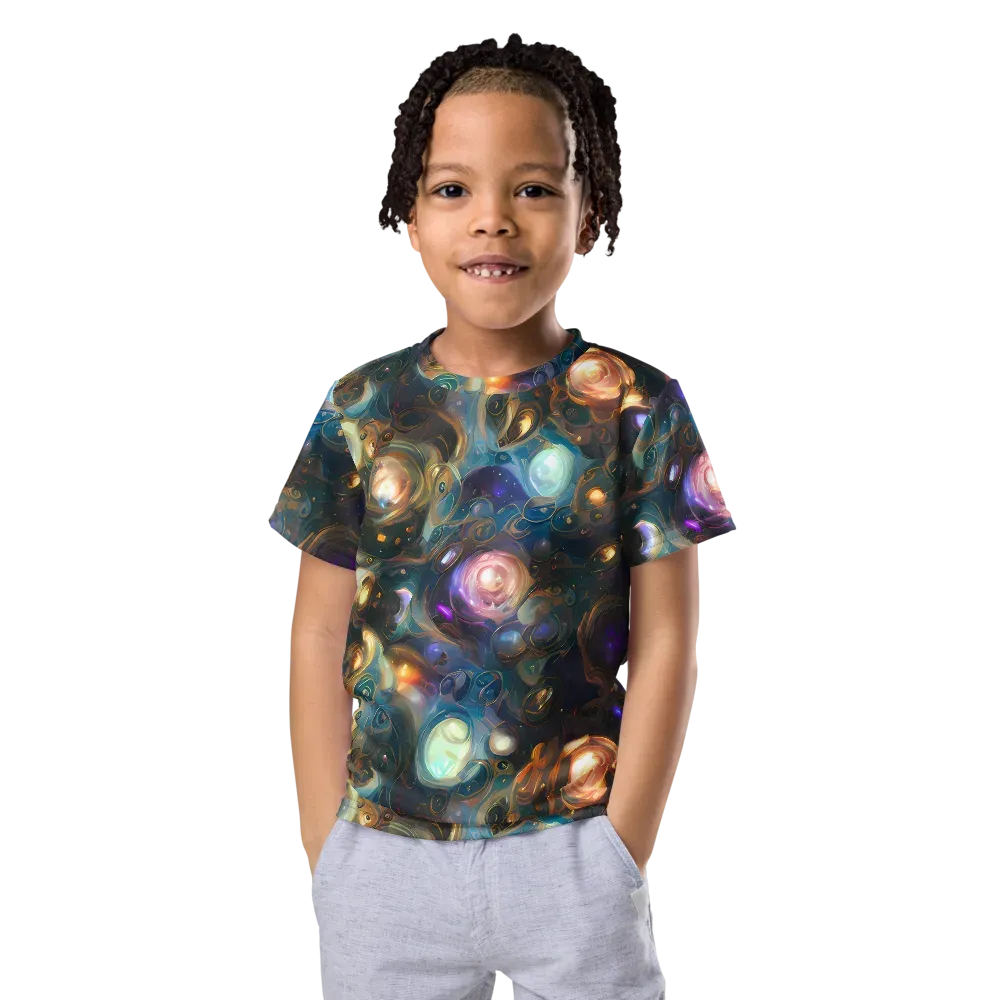 Orbital Alchemy on Kids Crew Neck T-Shirt — Front