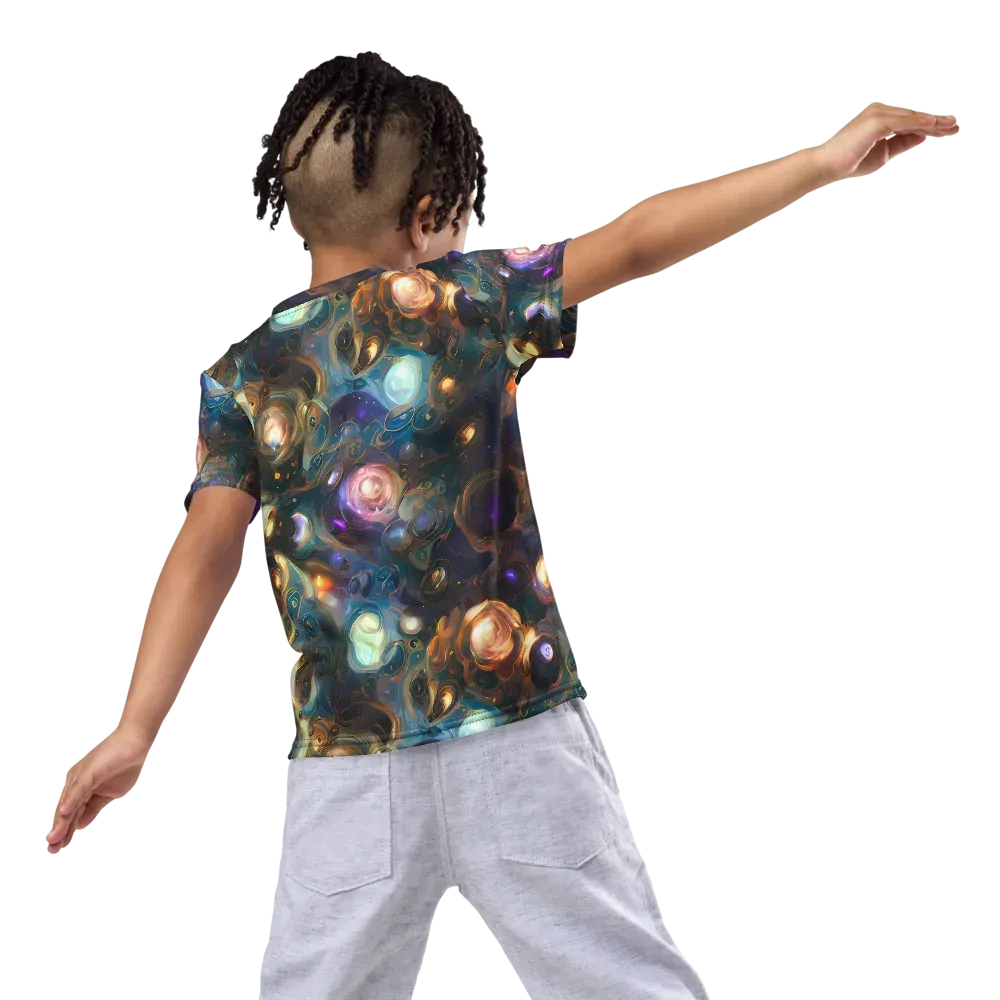 Orbital Alchemy on Kids Crew Neck T-Shirt — Back