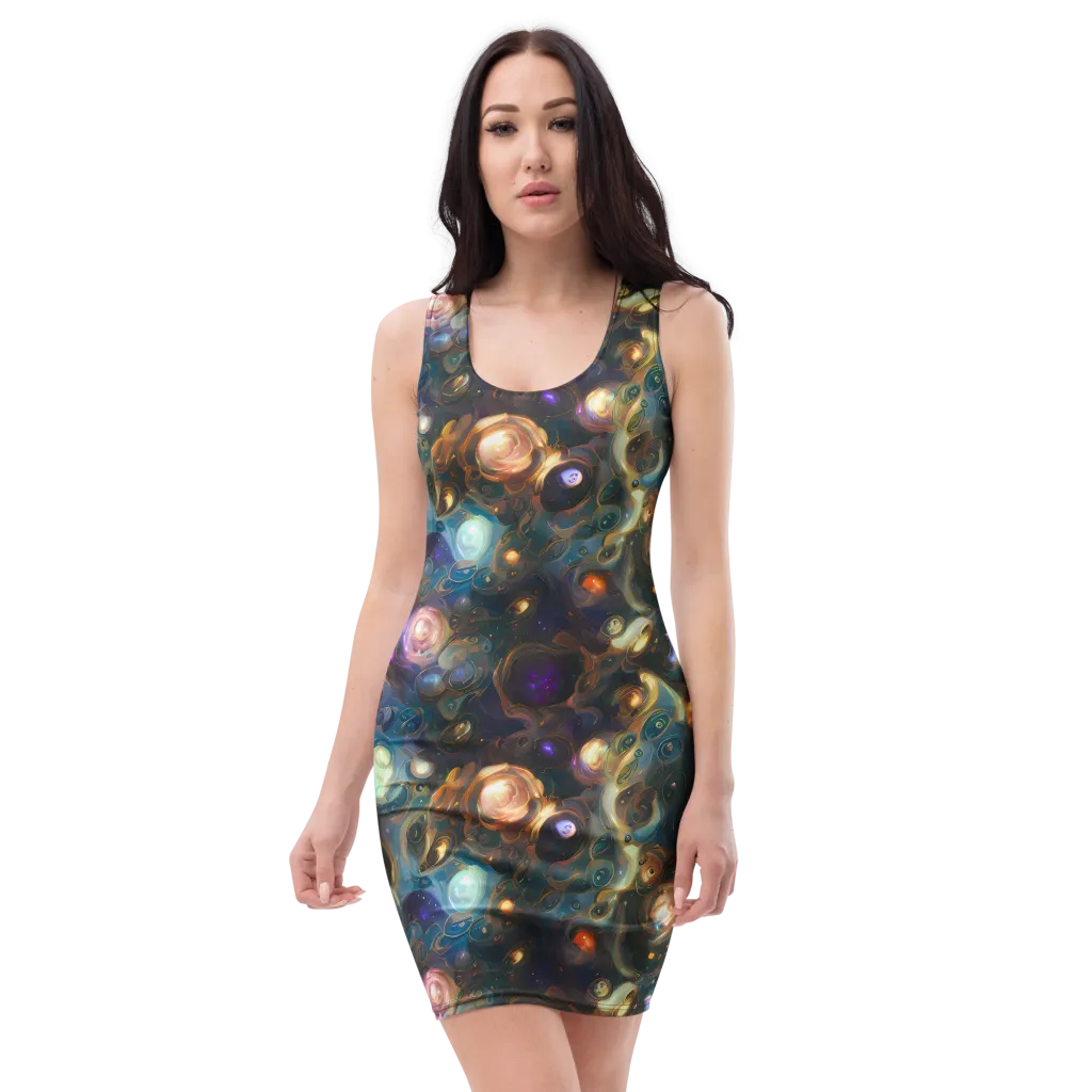 Orbital Alchemy on Bodycon Dress — Front