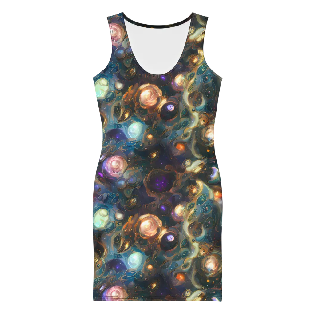 Orbital Alchemy on Bodycon Dress — Front