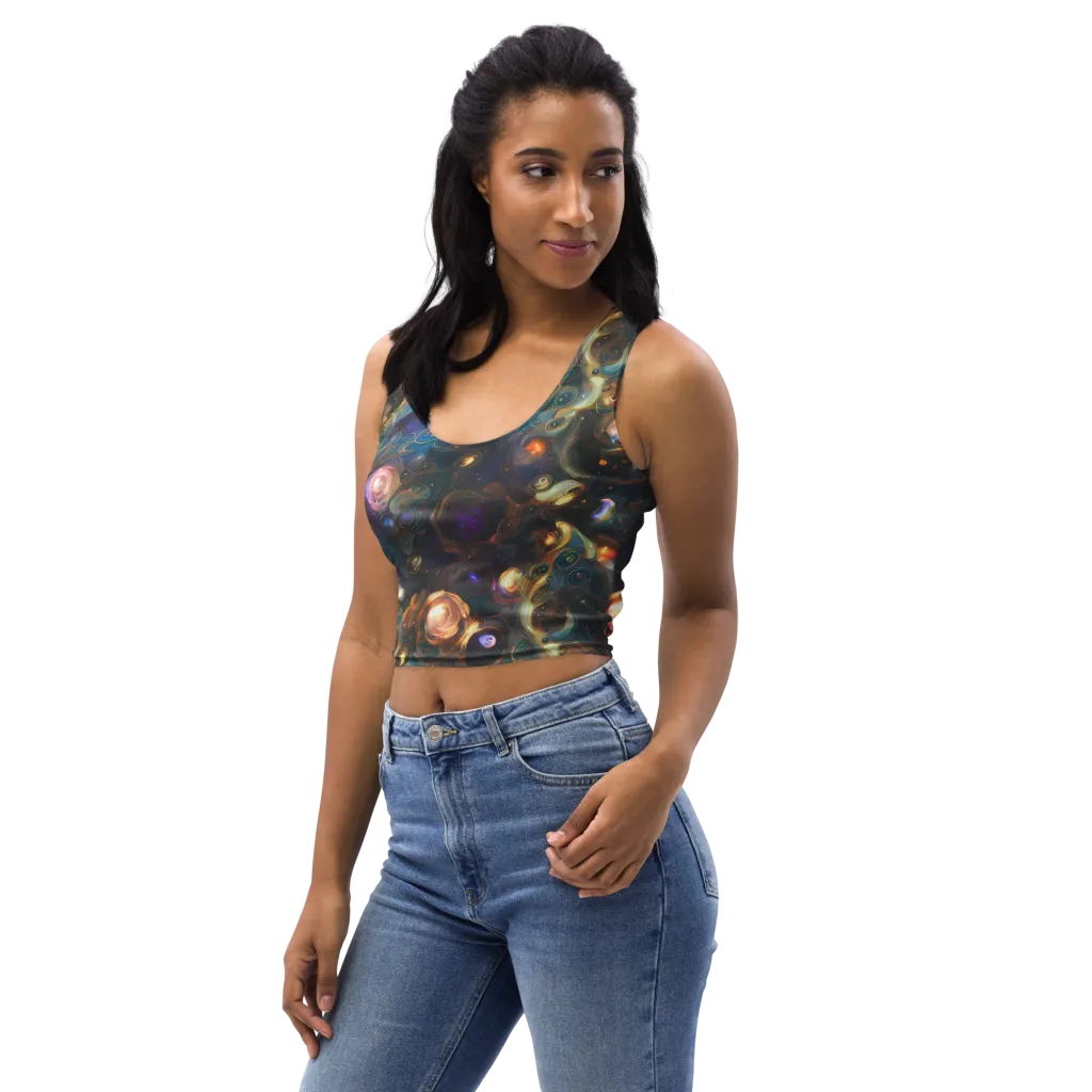 Orbital Alchemy on Crop Top — Left Front