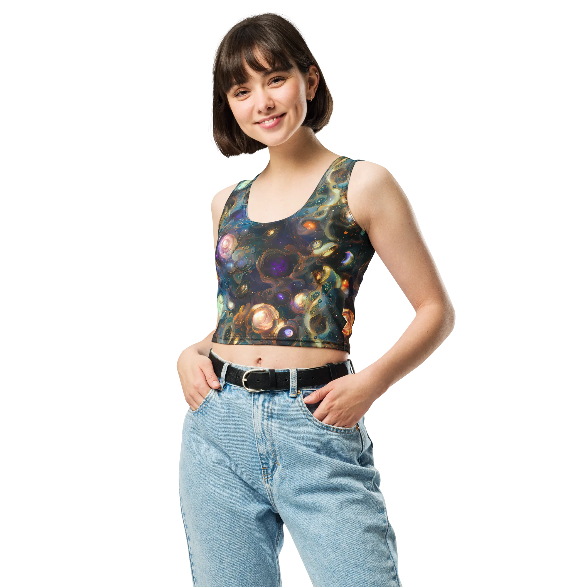 Orbital Alchemy on Crop Top — Front