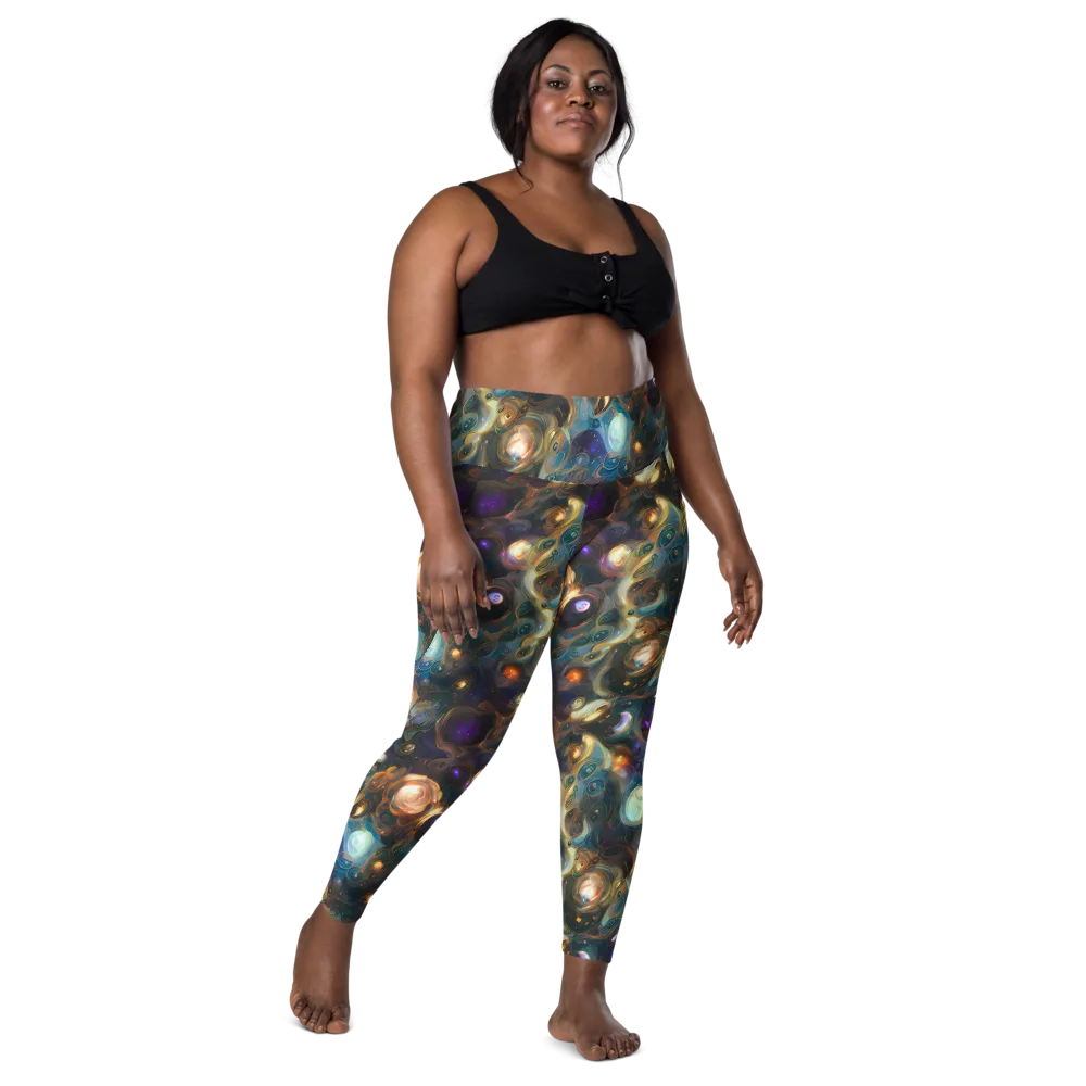 Orbital Alchemy on Leggings with Pockets — Front