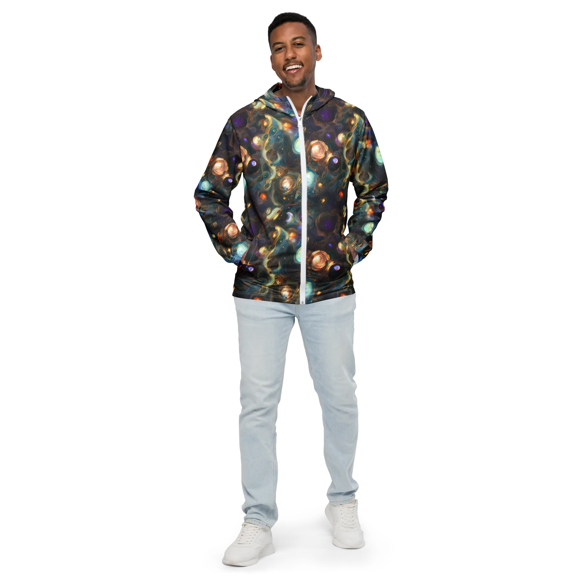 Orbital Alchemy on Men's Windbreaker — Front