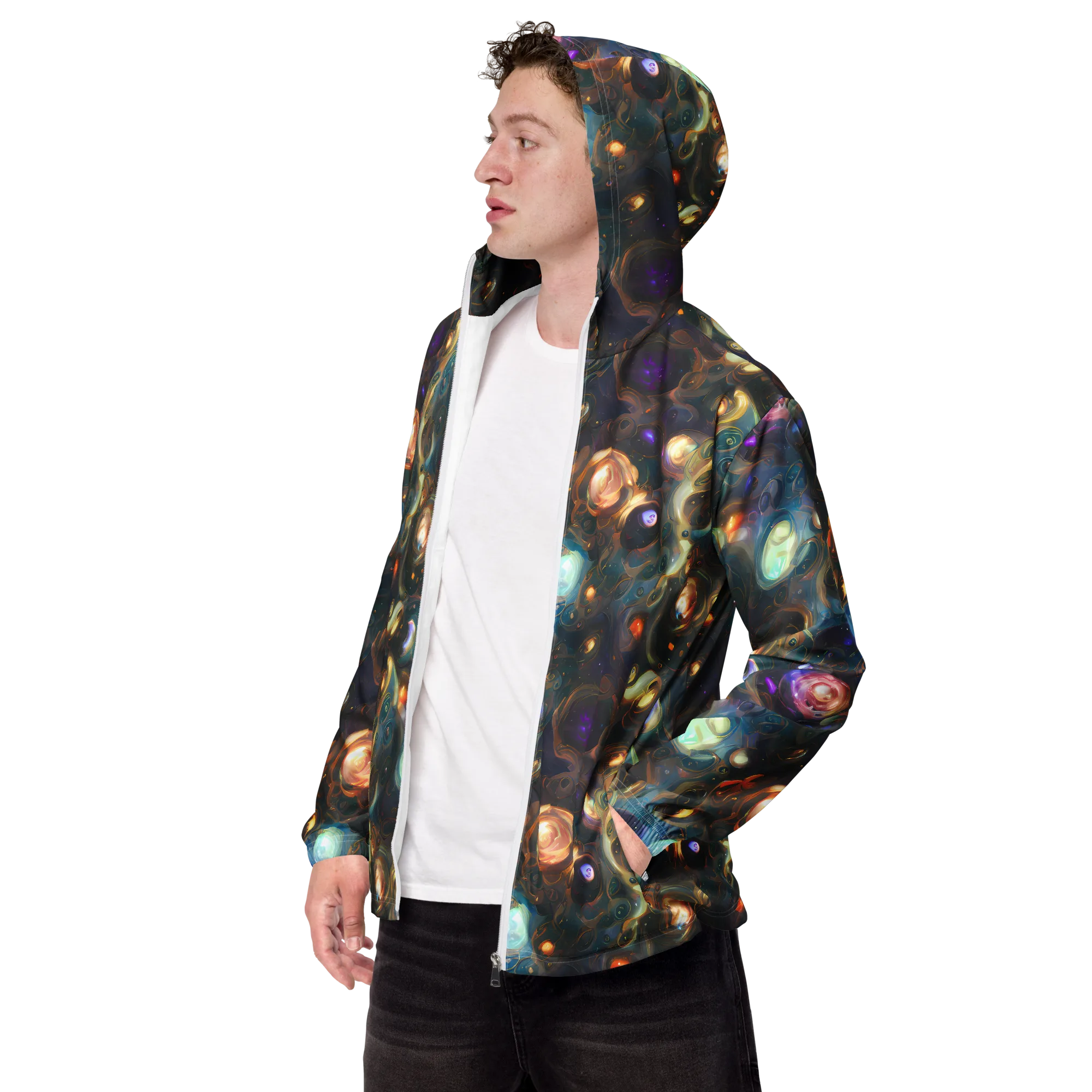 Orbital Alchemy on Men's Windbreaker — Left Front