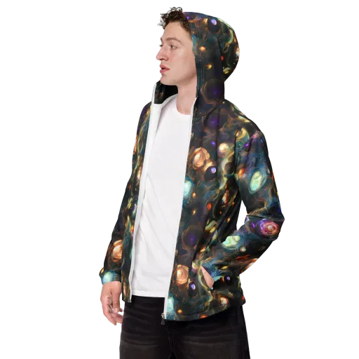 Orbital Alchemy on a Men's Windbreaker
