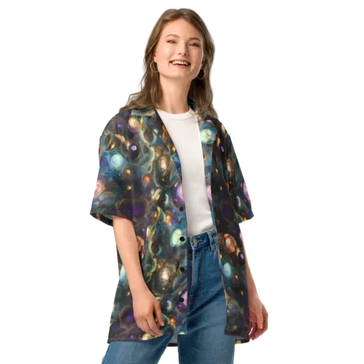 Orbital Alchemy on a Button Shirt
