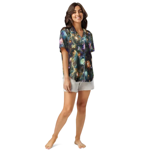 Orbital Alchemy on a Women's Short Sleeve Pajama Top