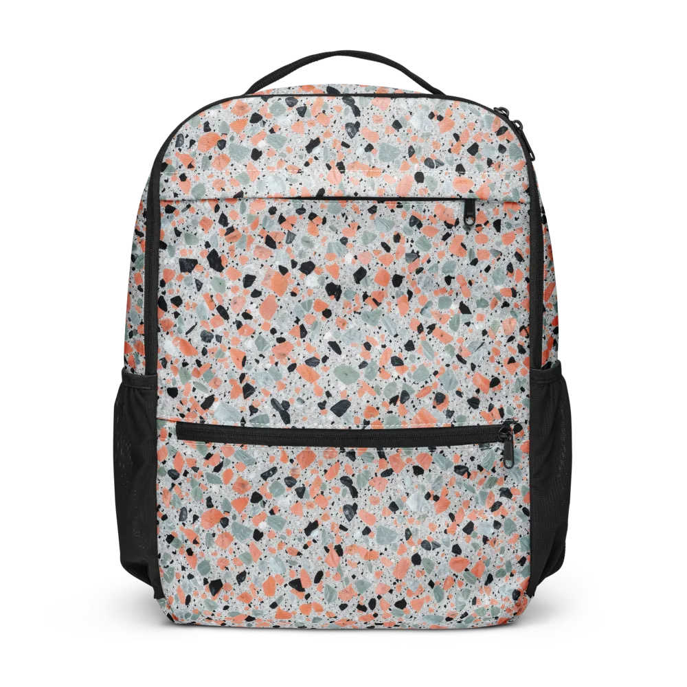 Coral Terrazzo on Utility Backpack — Front