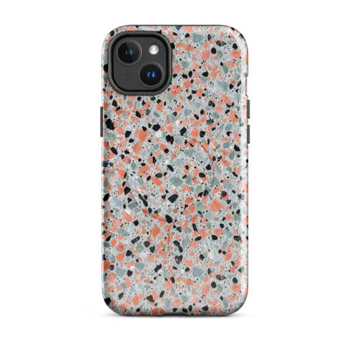 Coral Terrazzo on a MagSafe Tough Case for iPhone®