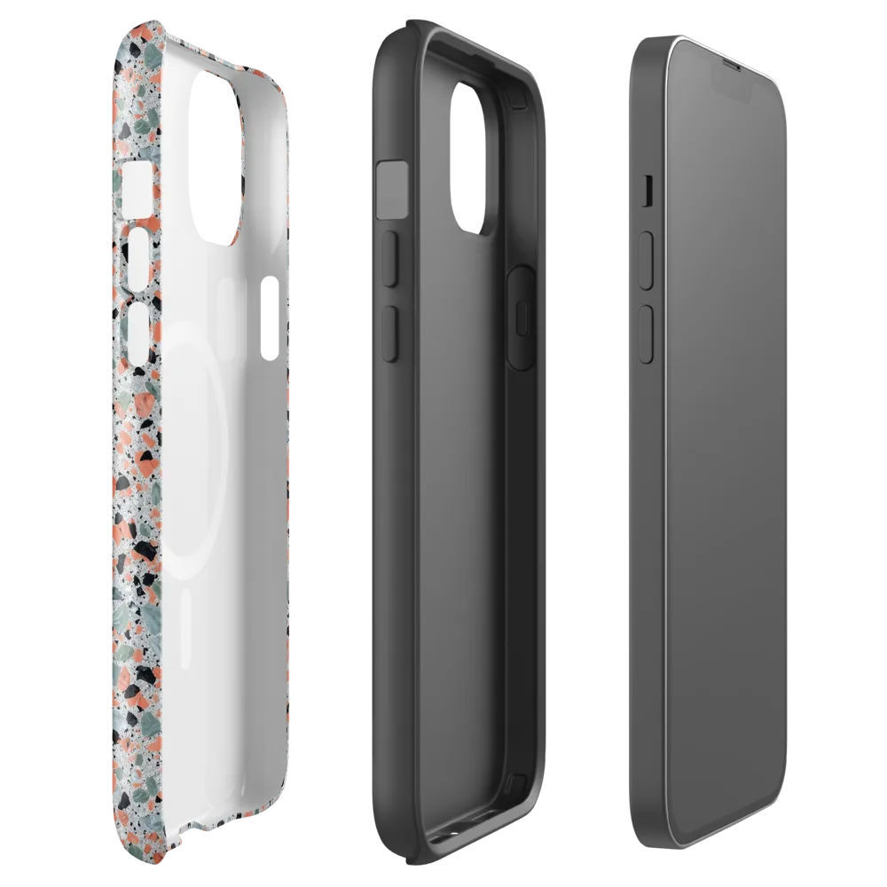 Coral Terrazzo on MagSafe Tough Case for iPhone® — Front