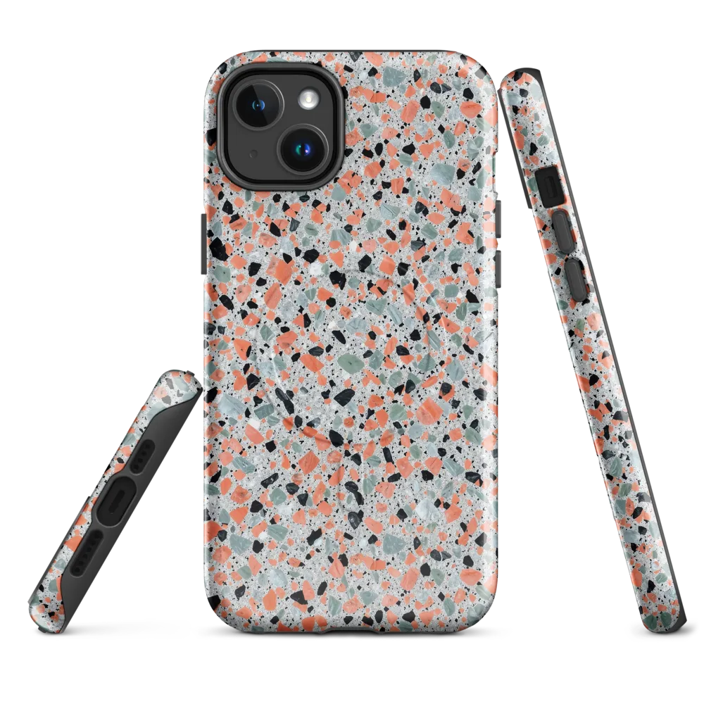 Coral Terrazzo on MagSafe Tough Case for iPhone® — Front