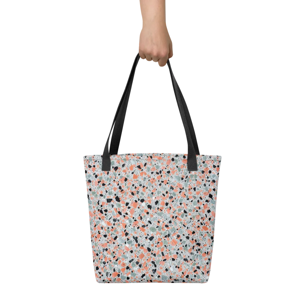 Coral Terrazzo on Tote Bag — Front