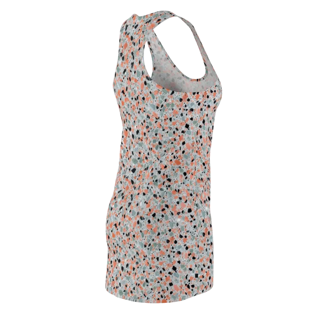 Coral Terrazzo on Racerback Dress — Back Side