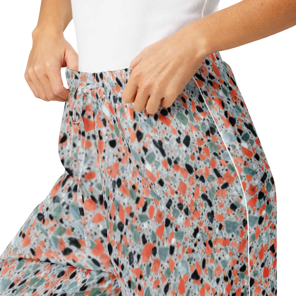 Coral Terrazzo on Women's Pajama Pants — Product details