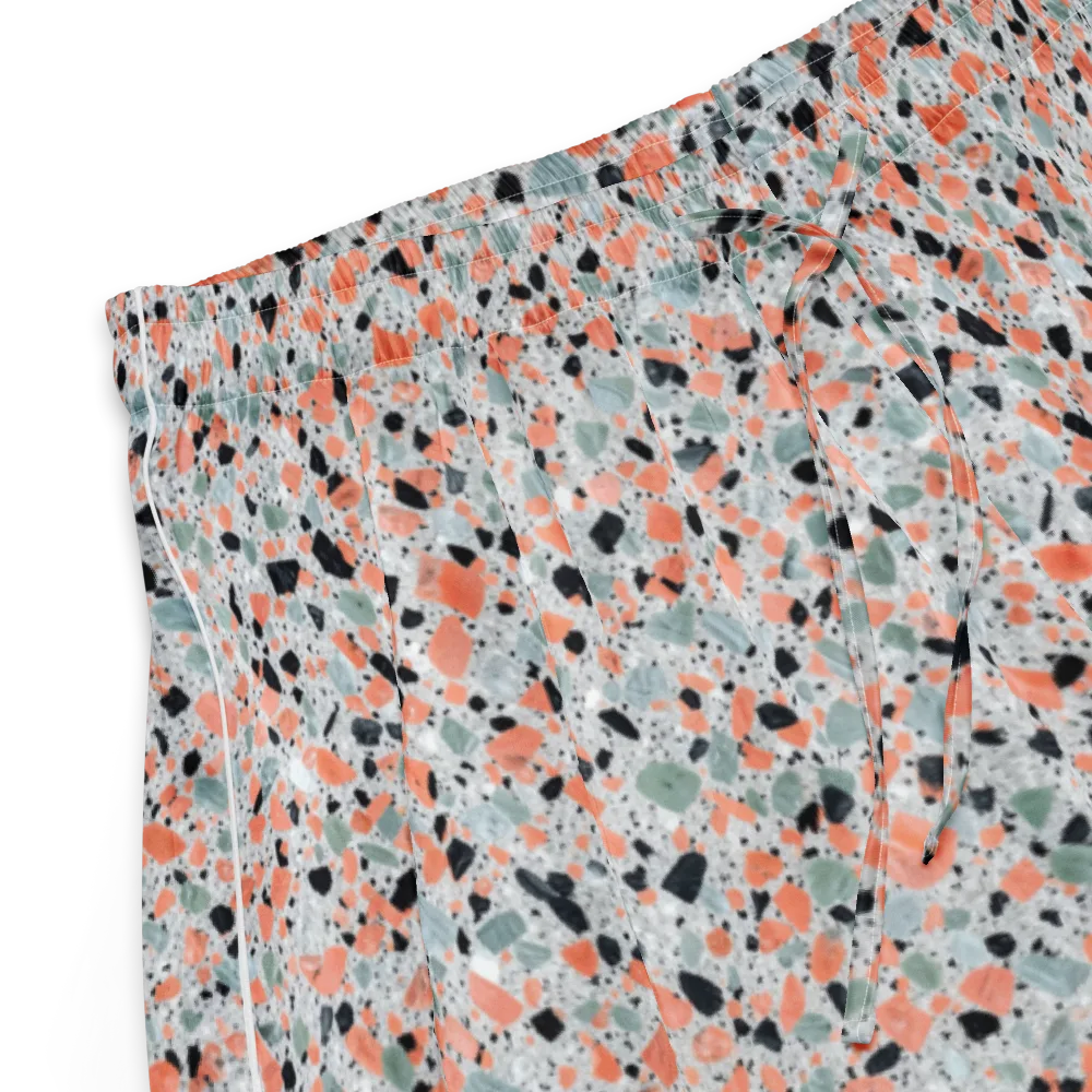 Coral Terrazzo on Women's Pajama Shorts — Product details