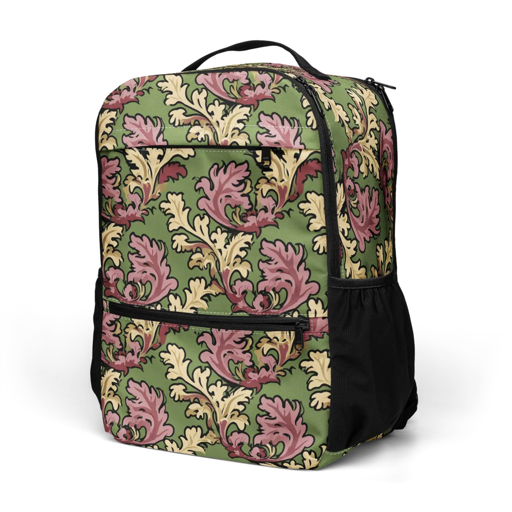 Acanthus Reverie on Utility Backpack — Left Front
