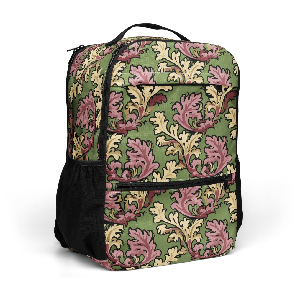 Acanthus Reverie on Utility Backpack — Right Front