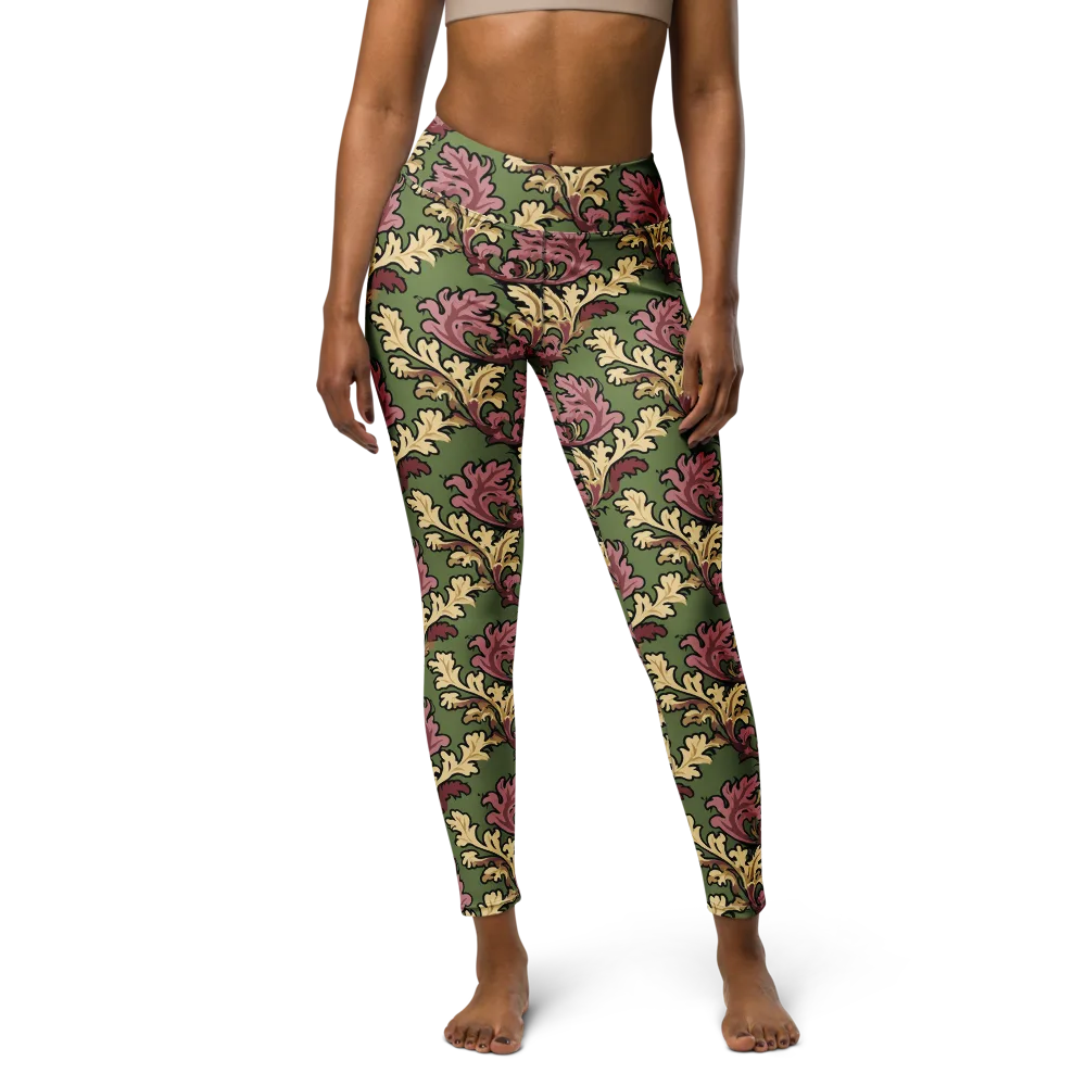 Acanthus Reverie on Yoga Leggings — Front