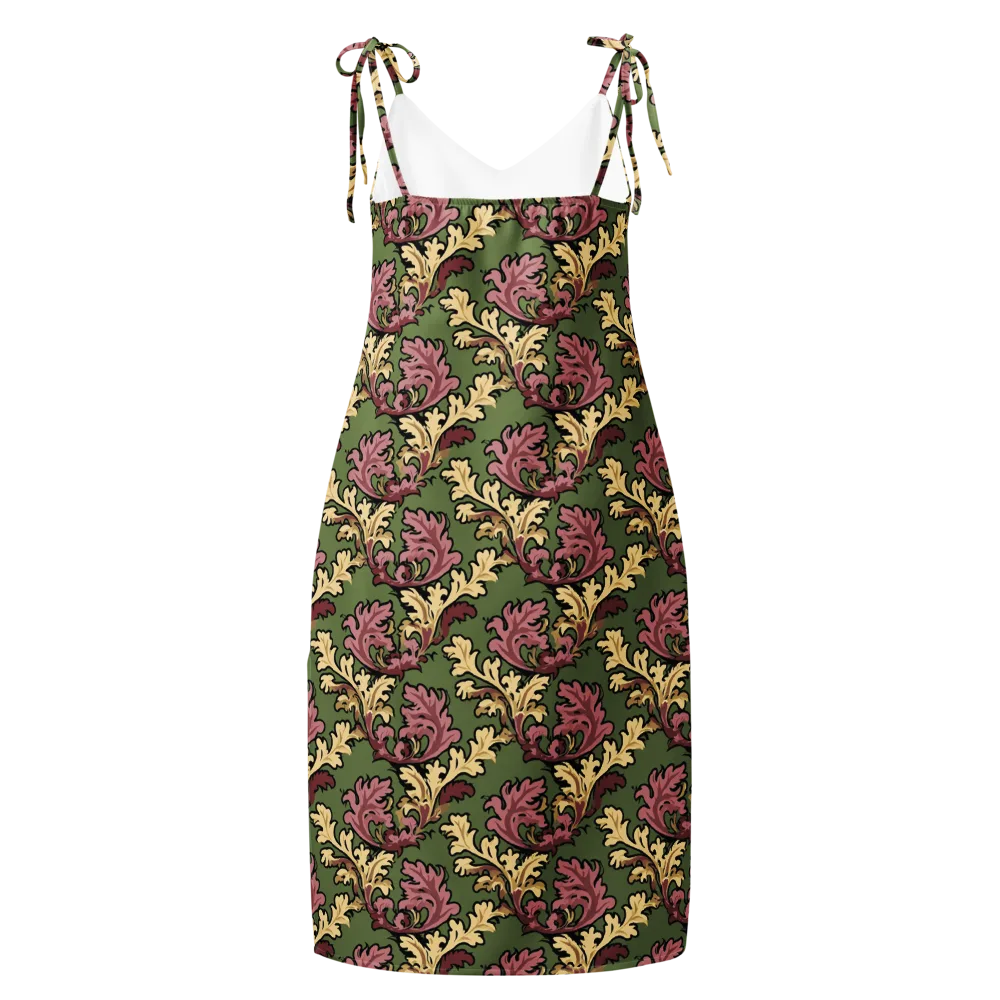 Acanthus Reverie on Slip Dress — Back