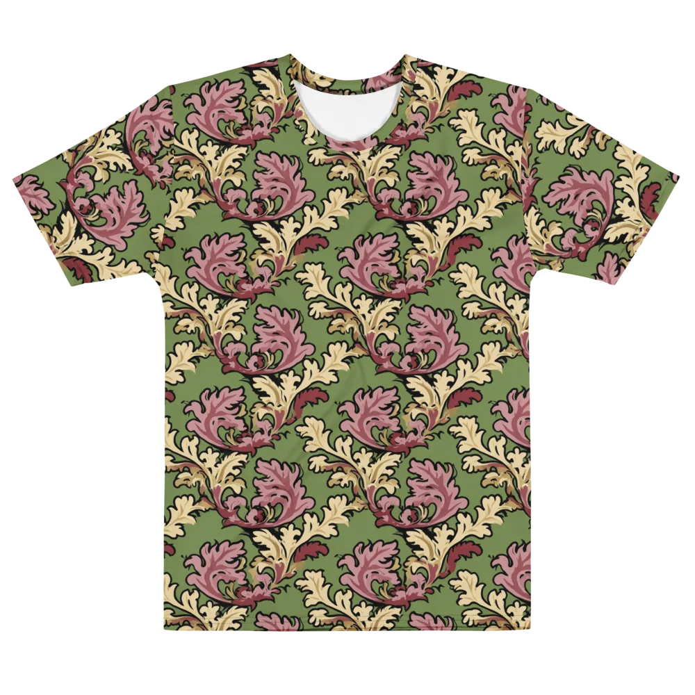 Acanthus Reverie on Men's Cotton Crew Neck T-Shirt — Front