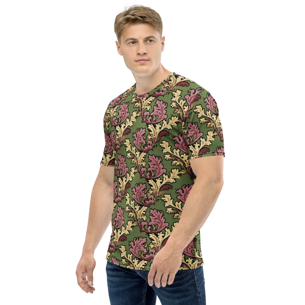 Acanthus Reverie on Men's Crew Neck T-Shirt — Left