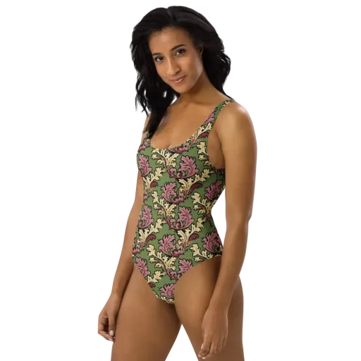 Acanthus Reverie on a One-Piece Swimsuit