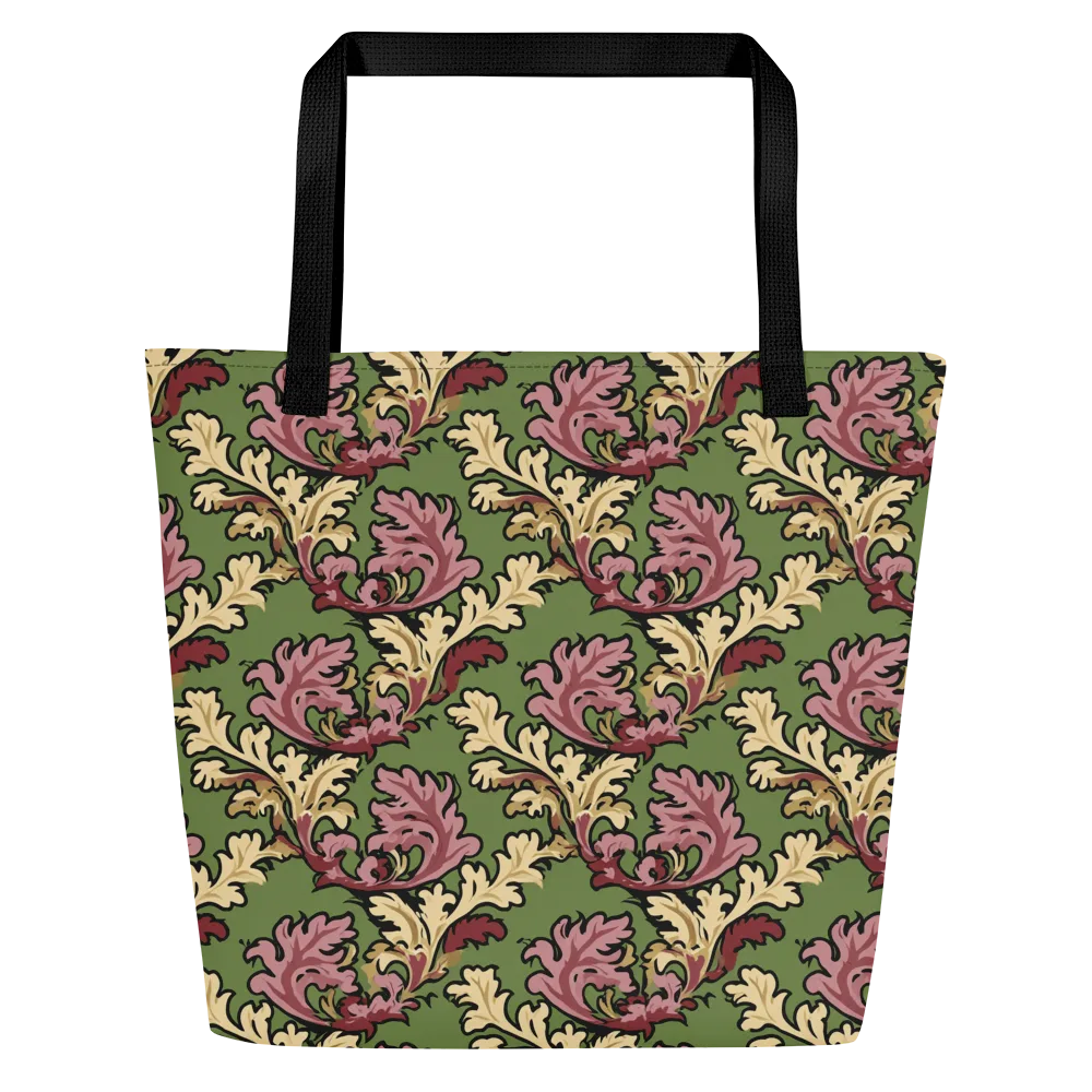 Acanthus Reverie on Large Tote Bag W/ Pocket — Front
