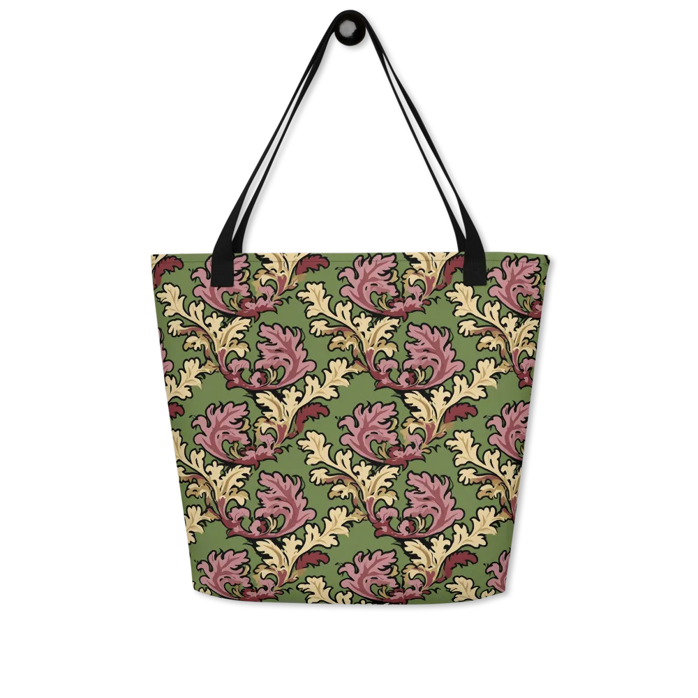 Acanthus Reverie on Large Tote Bag W/ Pocket — Front