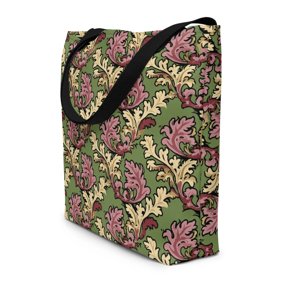 Acanthus Reverie on Large Tote Bag W/ Pocket — Front