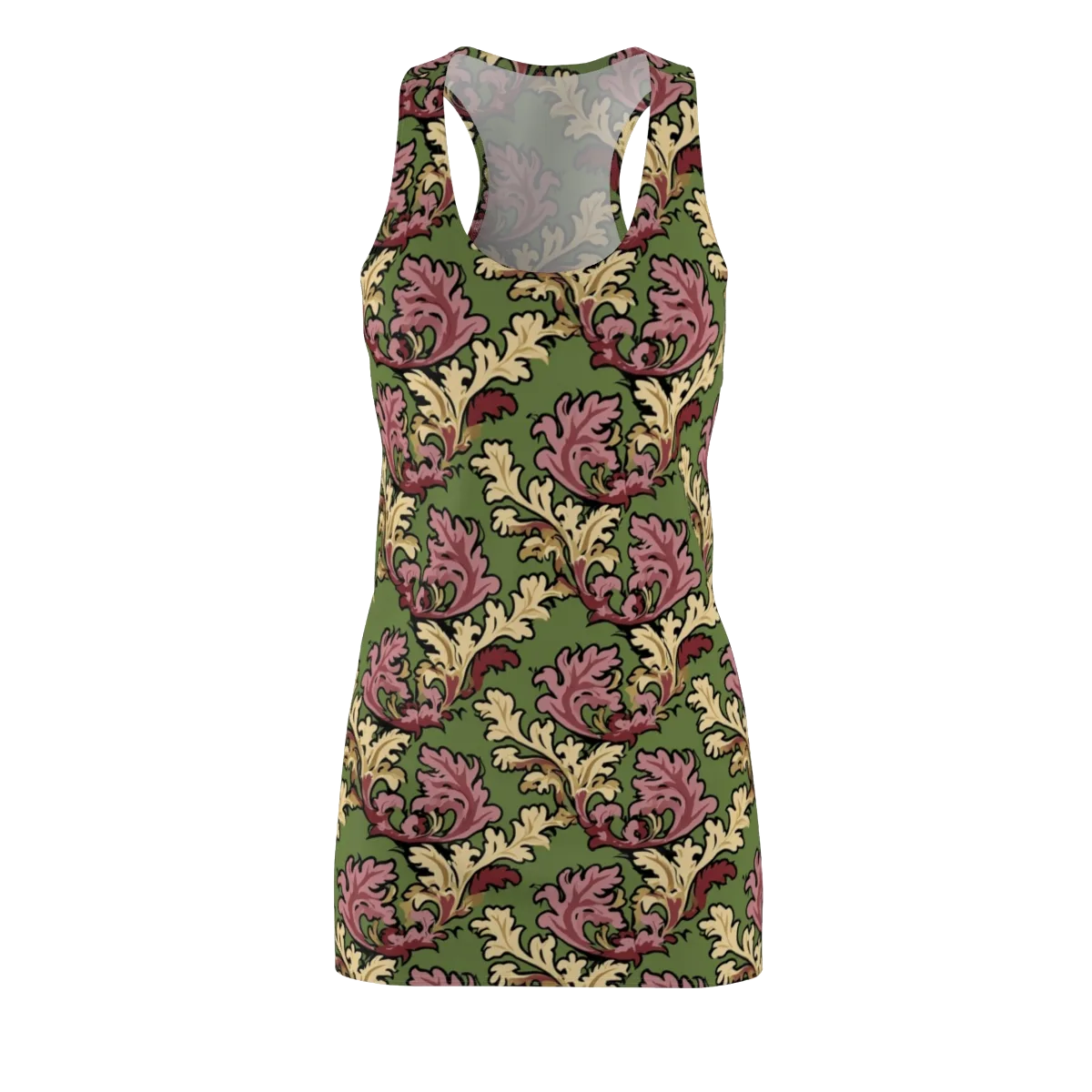 Acanthus Reverie on Racerback Dress — Front