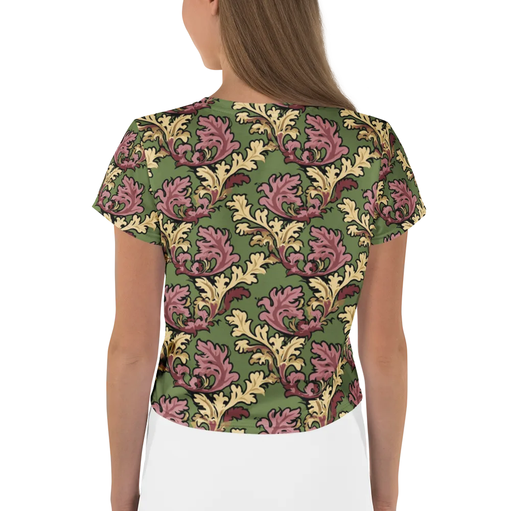 Acanthus Reverie on Crop Tee — Back